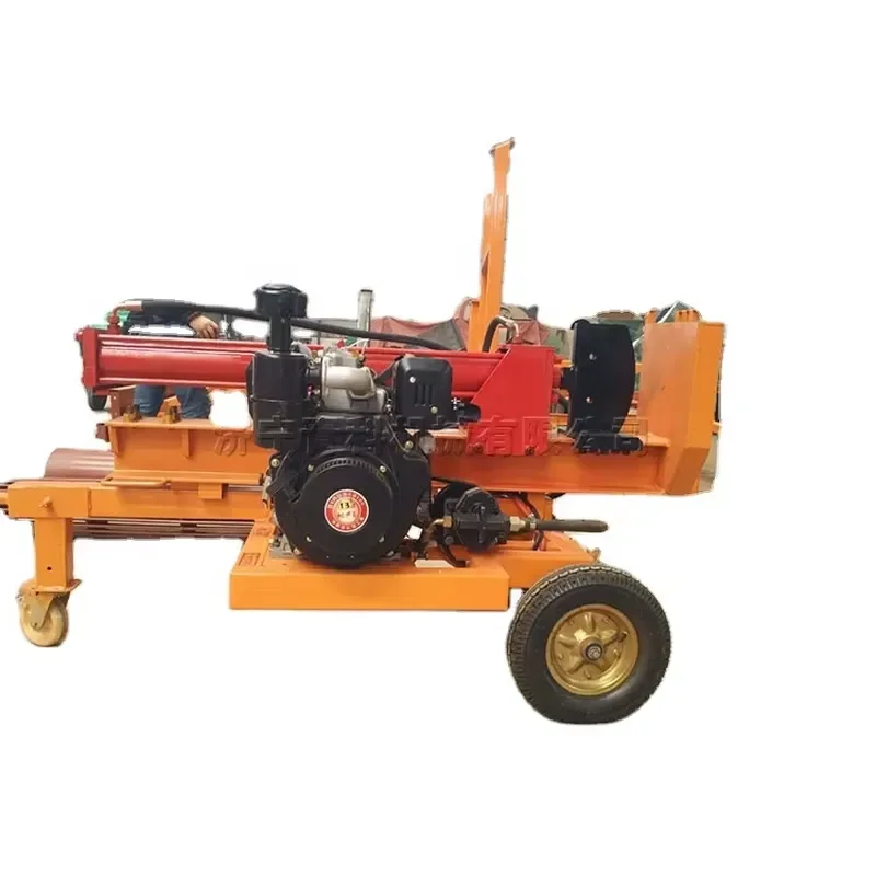 CE Certification Guillotine Type Electric Hydraulic Vertical Horizontal Firewood Processor Log Splitter Wood