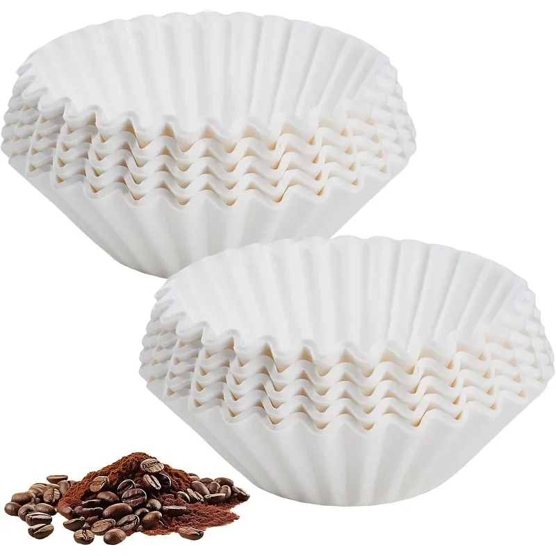 Paper Coffee Filters , 100/200 Count Disposable Baskets Filter Papers for Single Pour Over and Drip Coffee Makers