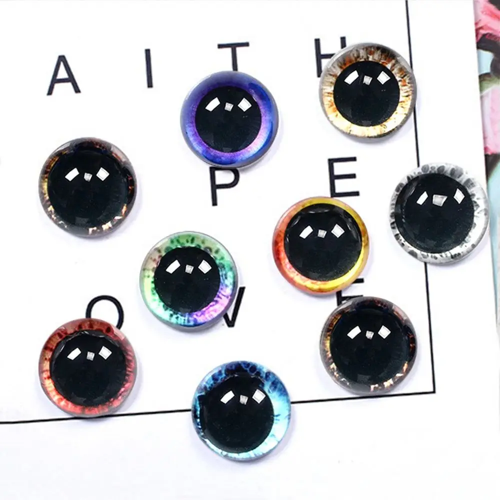 10pairs 6mm-20mm Plastic Safety Glitter Crystal Eyes Crafts Bear Animal DIY Dolls Puppet Accessories Stuffed Toys Parts Eyes