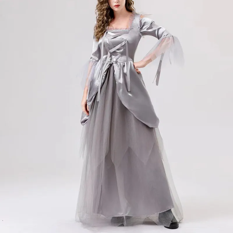 السيدات loween تأثيري الزفاف الدكتور ثوب طويل حفلة تنكرية الكرة مرحلة الأداء زي المرأة العرقية الصينية التقليدية...