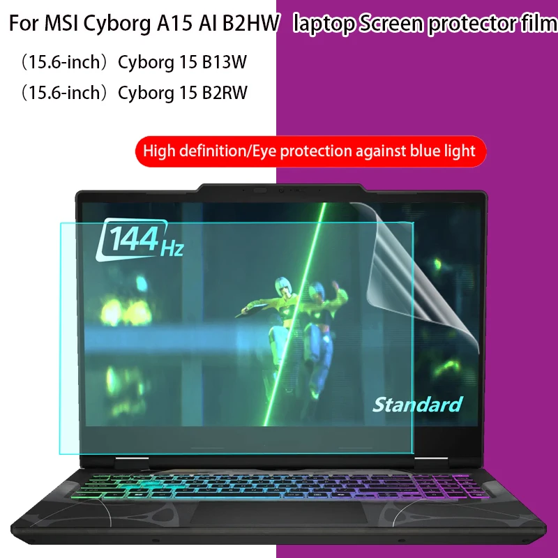 For MSI Cyborg A15 AI B2HW screen protector 15.6 inch 15 B13W/ 15 B2RW computer anti-reflective notebook privacy protection film