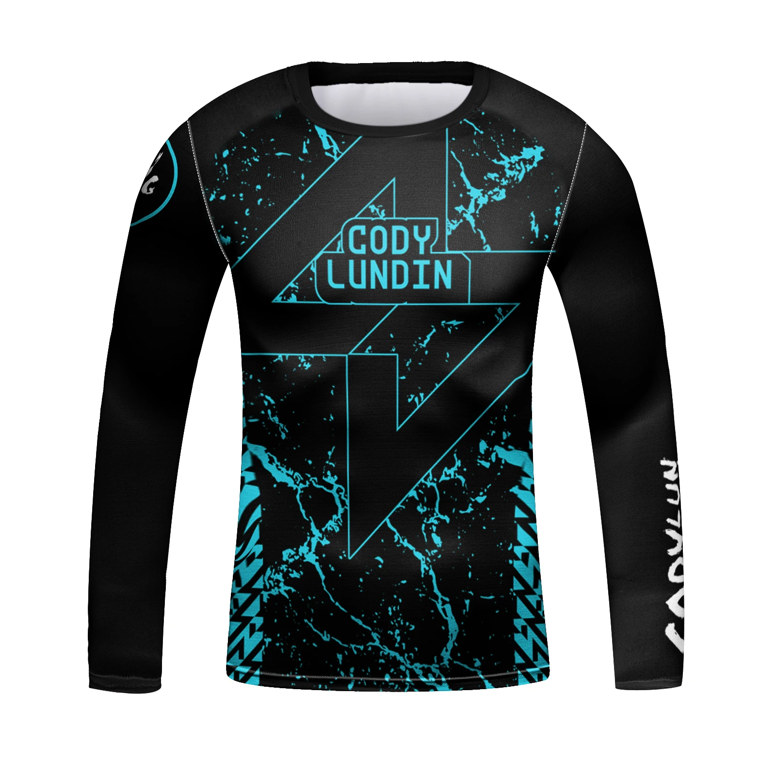 CODY LUNDIN Children's Gym Training Shirts MMA Rushguard For Kids Casual Jogging Active Wear Jiu Jitsu Brazil Long Sleeve Shirts