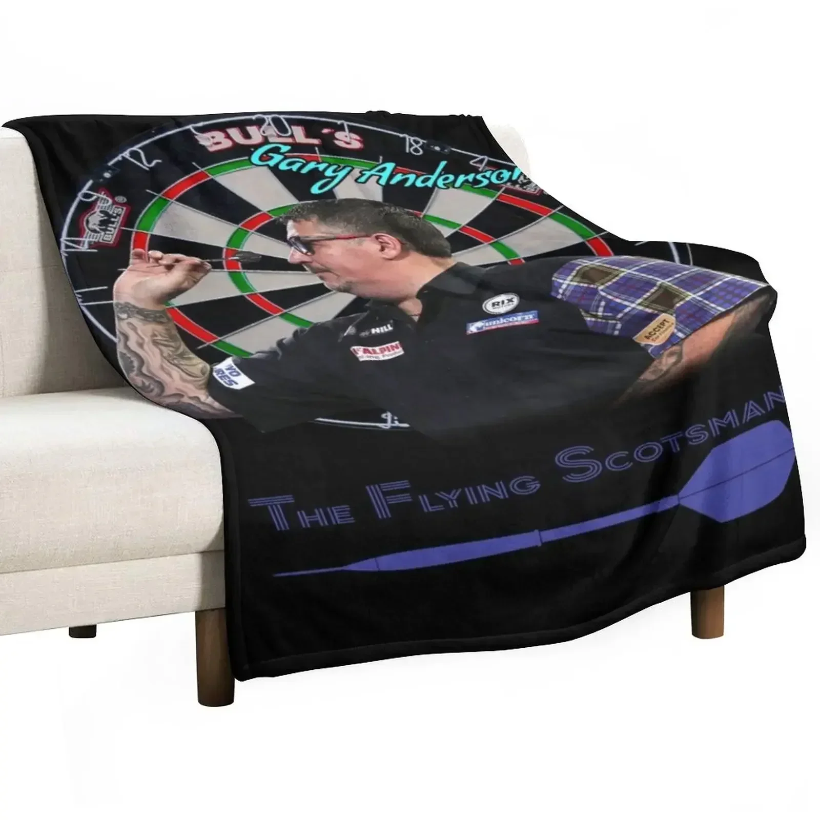 

Gary Anderson The Flying Scotsman Throw Blanket Beautifuls Bed covers Blankets