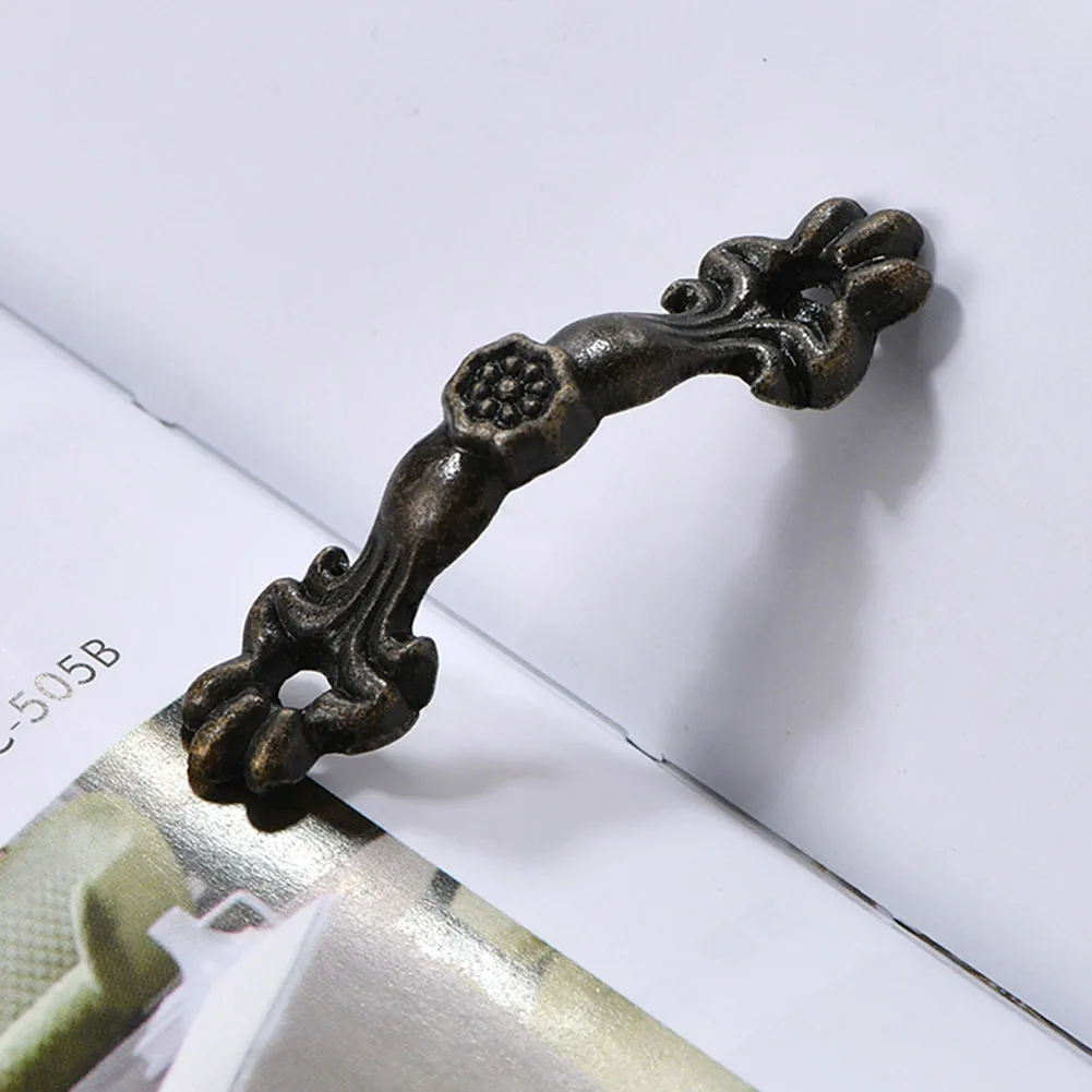 Zinc Alloy Antique Style Drawer Handles 10PCS for Cabinets Jewelry Boxes Dressers and Wooden Boxes Scratch Resistant Hardware