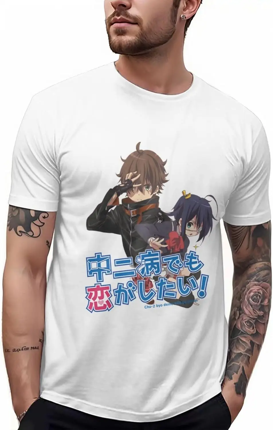 

Anime Love Chunibyo Other Delusions T Shirt Men'S Summer Print O-Neck Tee Classic Short Sleeve Tops