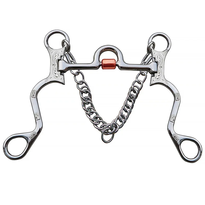 Horse Bit BT1151 Western Stainless Steel German Silver Hand Engraved Overlay Riding Tack