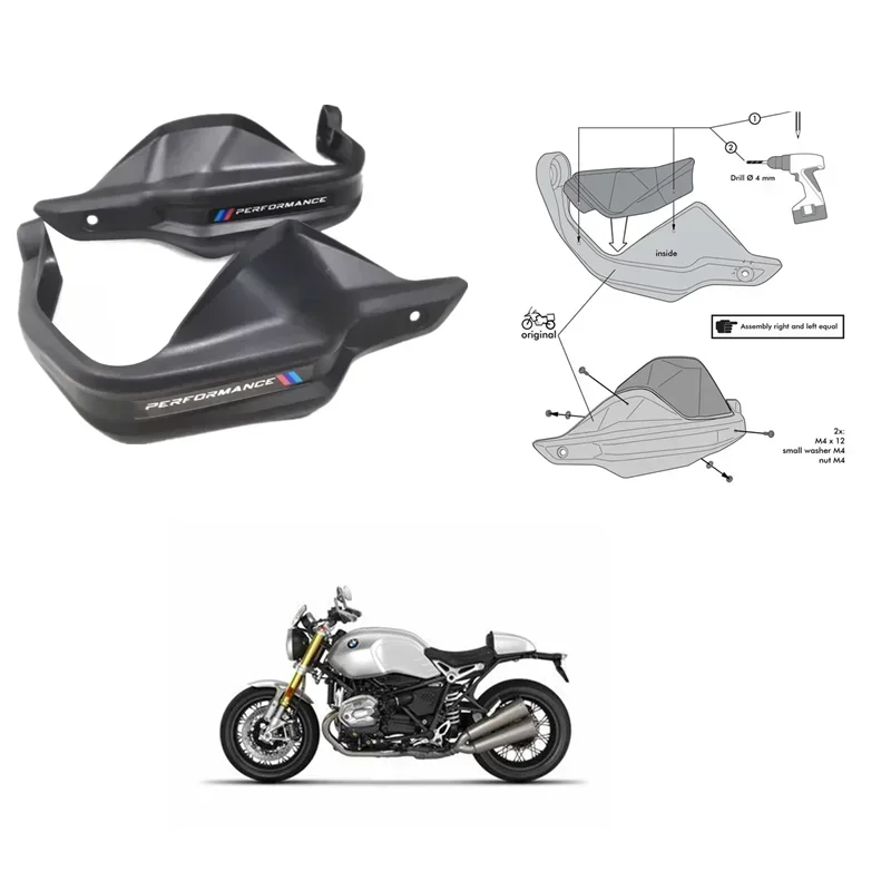 

FOR BMW R NINE T Moto Accessories ABS Injection Handlebar Guard RNINET