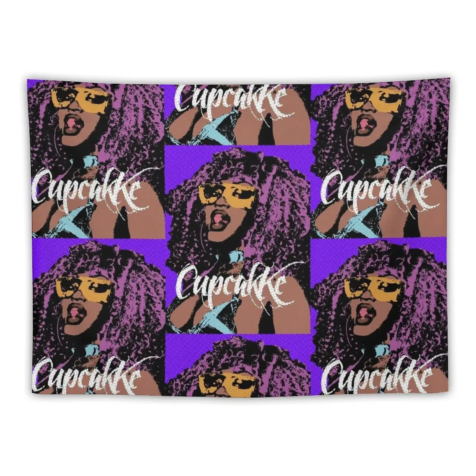 Cupcakke pop art Tapestry Aesthetic Home Decor Aesthetic Room Decorations Wall Decoration Items Home Decorations Tapestry