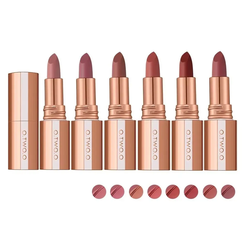Lápiz labial mate de larga duración, brillo de labios multicolor sedoso, lápiz labial de terciopelo Natural resistente al agua para mujer