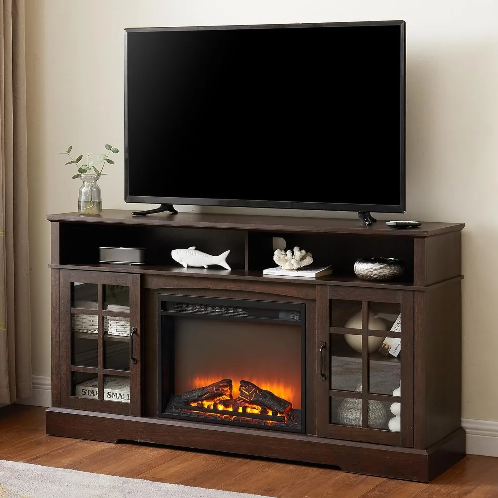 58'' Fireplace TV Stand for TV up to 65
