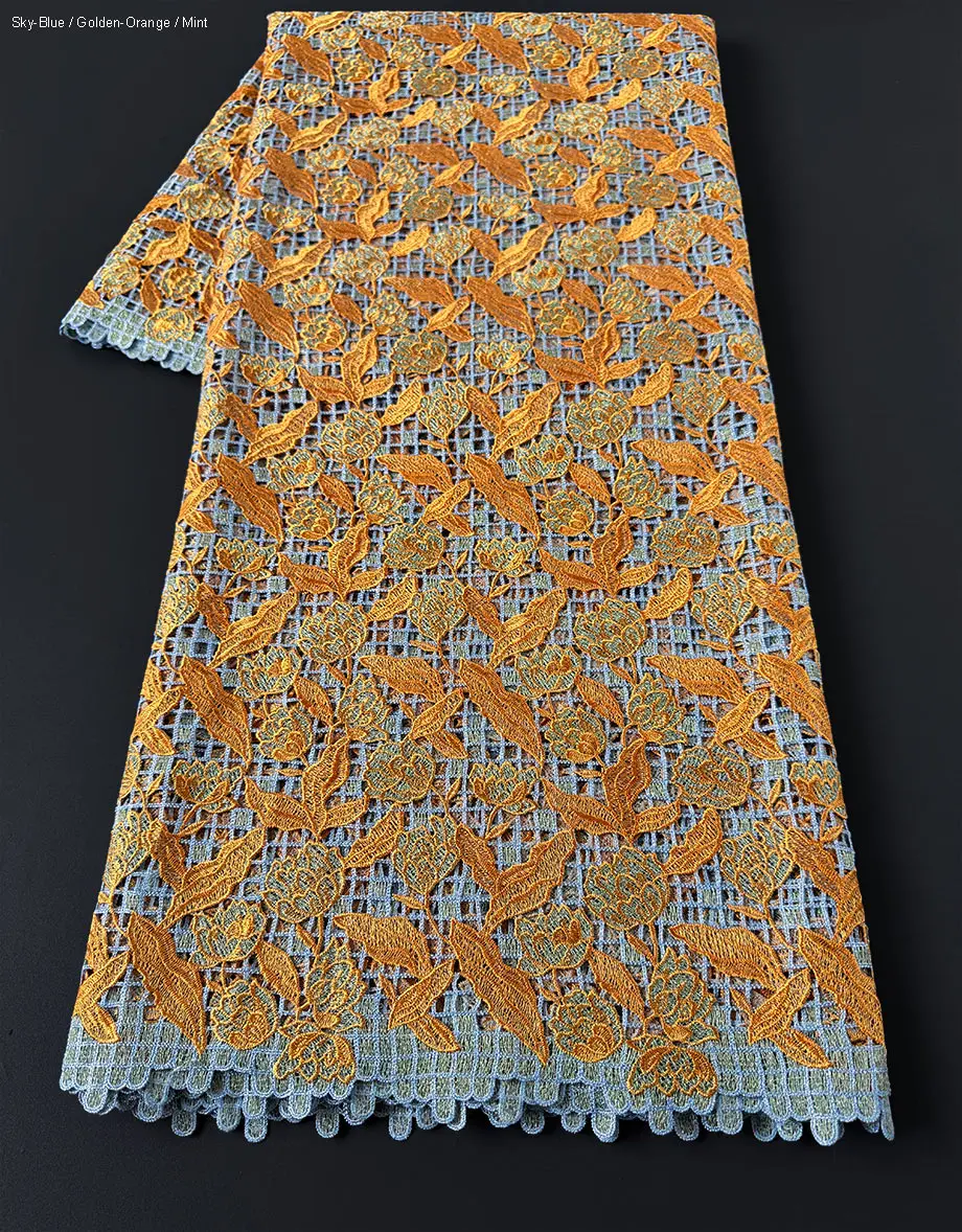 Hoogwaardige Guipure kant voor mannen, vrouwen, Afrikaanse koppels, jurken, Lurex geborduurde koordkant, Dubai Abaya stof, ceremonie kleding
