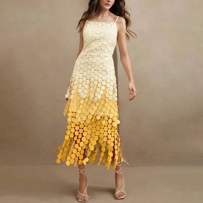 

Elegant Spaghetti Strap Evening Dresses Sexy Sleeveless Celebrity Long Dress Exquisite High Quality Prom Party Gowns Customized