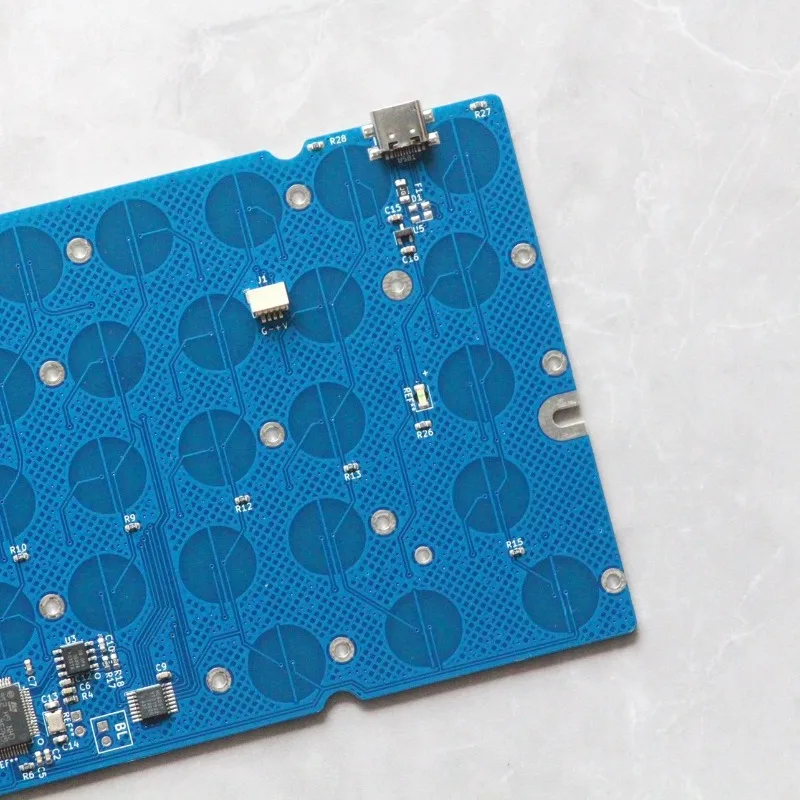 EC Shift Left 64 PCB Static Capacitance Keyboard PCB TOPRE Compatible Positioning Plate Customization Keyboard Accessories DIY
