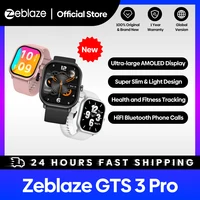 Nuevo reloj inteligente Zeblaze GTS 3 Pro con llamadas de voz pantalla AMOLED HD ultragrande reloj inteligente con seguimiento de salud y Fitness para hombres y mujeres