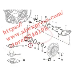 Gearbox bearings for BYD S6 F5 Suri F6 Sirui G5 Dry double clutch release bearing shift fork 1.5TID AT 6DT25