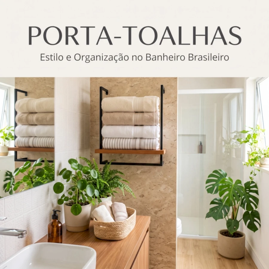 Porta-toalhas: como organizar o banheiro com mais estilo