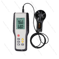 HT-9819 CFM/CMM Thermo Anemometer Digital Wind Speed Gauge Air Velocity Flow Tester Meter