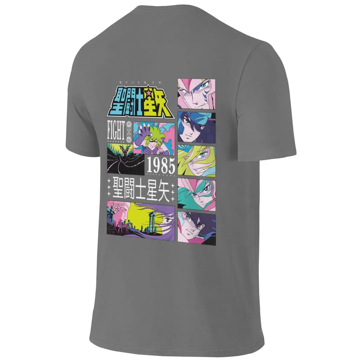 Saint Seiya Sweat-Absorbing Reversible T-shirt Niche Simplicity Anti-Static Women's T-shirts