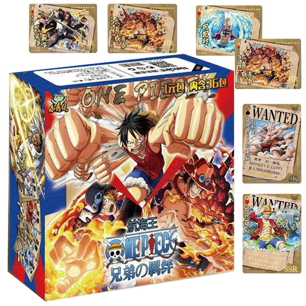 

ONE PIECE Collection Card For Children Japanese Competitive Adventure Anime Charlotte Linlin Shanks Limited Game Card Kids Gifts