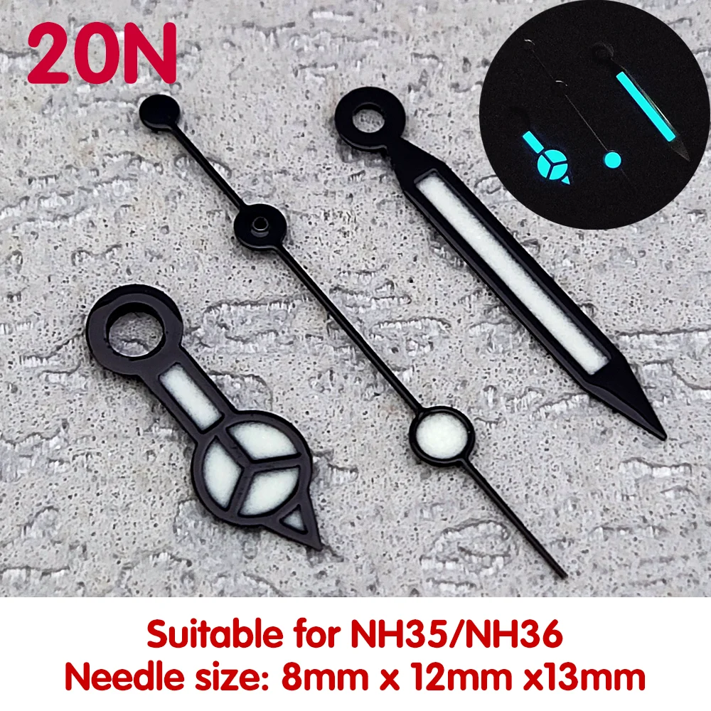 NH35 Hands High Quality Hands C3 Luminous Grade Hands Fits NH35/NH36 Hands Watch Parts Replacement Accessories NH35 Watch Hands