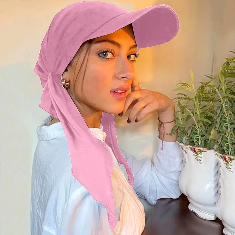 Dames Hijaabs Hoeden Moslim Hijab Baseballpet Tulband Zomer Mode Casual Zachte Hoed Hoofddoek Zonnehoeden Sjaal Caps Hijaabs