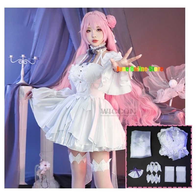 

Dorothy Cosplay Costume Game NIKKE Goddess of Victory Dorothy White Flower Wedding Dress Women Halloween Carnival Suit lolita