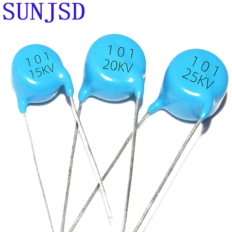 SUNJSD 5Pcs 10KV 15KV 20KV 25KV 30KV 40KV 50KV 101 102 103 221 222 331 332 471 472 501 CT81 High Voltage Ceramic Chip Capacitor