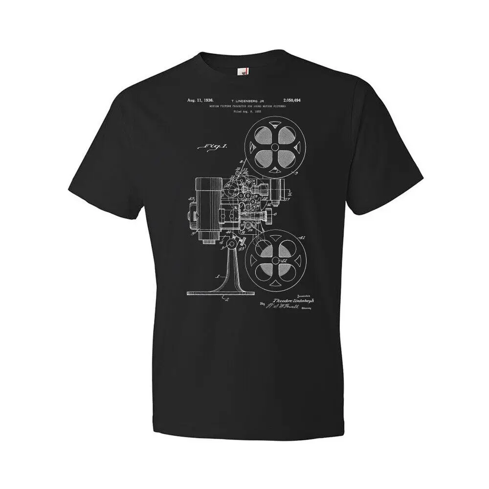 Film Projector Shirt Actor Gift Filmmaker  Classic Movies Home Theater High Quality 100%Cotton Short Sleeve