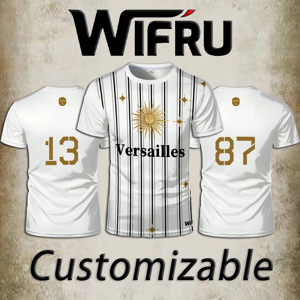 

Customizable Trendy Football Jerseys Summer Breathable Quick-drying Sports T-shirts Loose-fit Streetwear For Men And Women 6XL