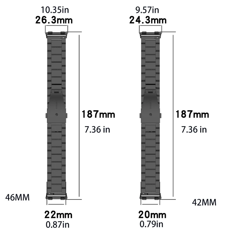 Strap Metal Wristand Bracelet Waterproof Stainless Band for Watch2 42/46mm