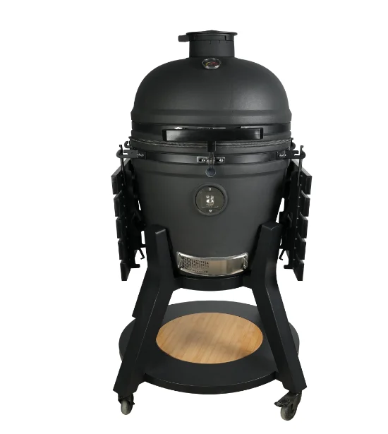 

21-Inch Outdoor Ceramic Kamado BBQ Grill Charcoal Pellet Smoker Joe Pizza Oven Stove Kitchen Parrilla