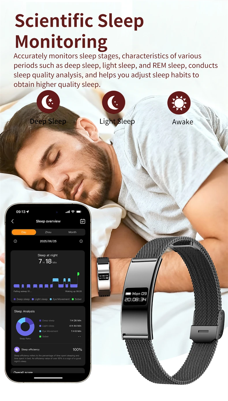 Fitness Tracker Smart Armband Mit Herzfrequenz Und Gps Für Herren_voghion.com