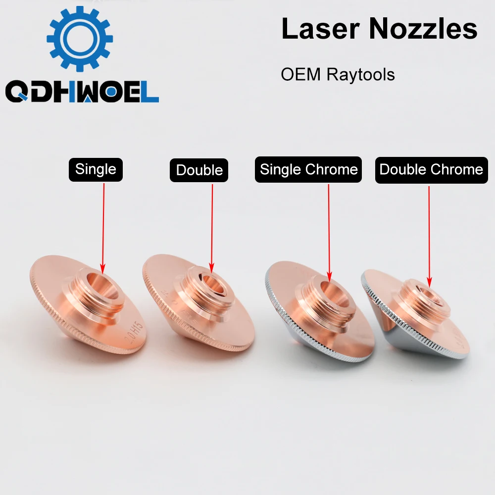 

QDHWOEL Raytools Dia.32mm H15 Caliber 0.8-6.0 Single/Double Layers Welding Laser Nozzles for Fiber Laser Cutting CNC Machine