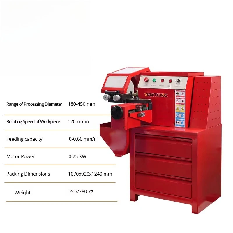 C45A high-performance new brake disc cutting lathe for industrial metalworking, CE compliant