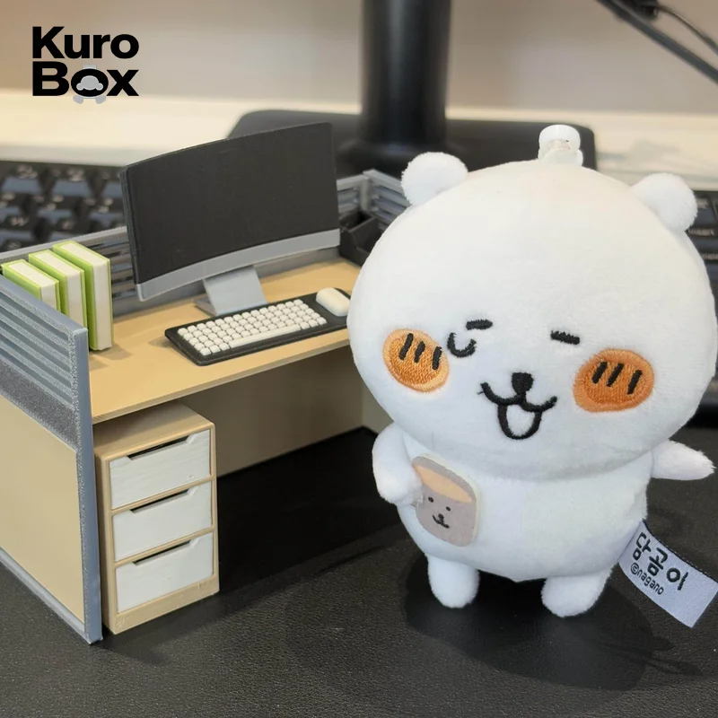 1:12 Mini Workstation Computer Desk 3D Printing Diorama Scene BJD Doll Office Table Cotton Dollhouse Miniature Working Props