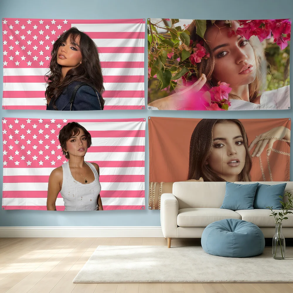 Actor I-Isabela Merced Flag Polyester Banner Flags For Party Club Outdoor Interior Wall Paper Decoration Banner Fans Gift