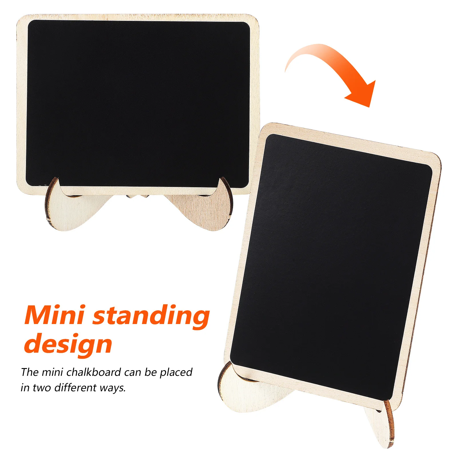 1 مجموعة علامات السبورة الصغيرة خشب البقس منضدية مذكرة للحزب بوفيه تسميات الطعام القائمة عرض ملاحظات المطبخ لوحة رسائل صغيرة #5