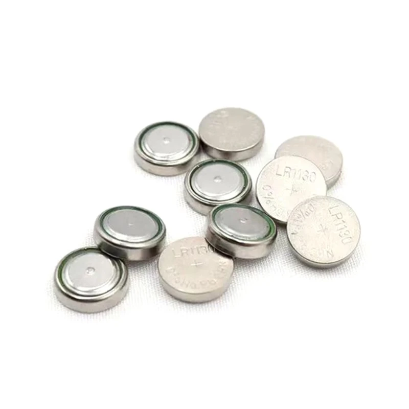 50/100Pieces AG10 LR1130 Button Cell Batteries 1.5V AG10 Battery for Watches