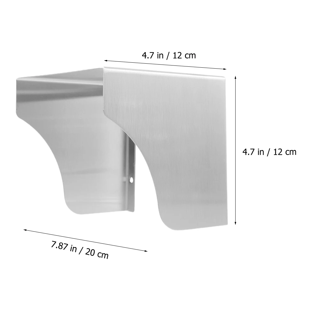 

1pcs Waterproof Protective Cover 200mm Stainless Steel Splashproof Box for Outdoor Sockets Doorbell Weatherproof