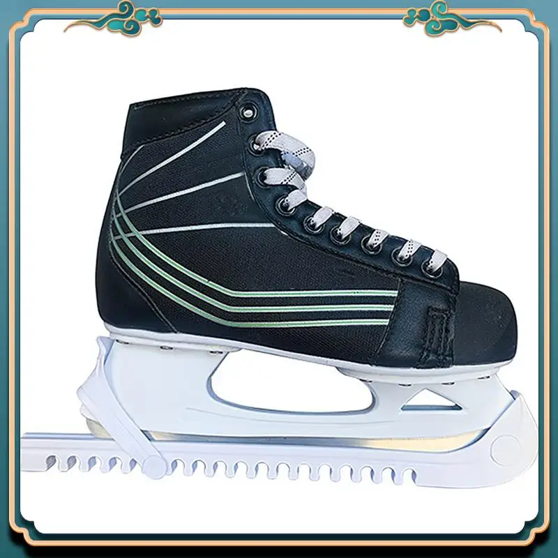 Picture 5: ABMV-1Pair Ice Skates Skating Blades Protector Shoes Guards Practical Covers Adjustable Protective Case Blade Sleeve