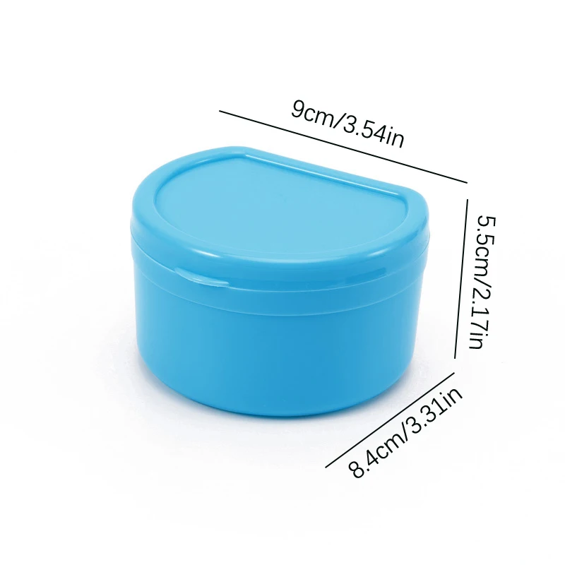 Colored Elderly Soaking Denture Box Cleaning Care Braces Storage Box Portable Orthodontische Houder Beugels Box Dustproof