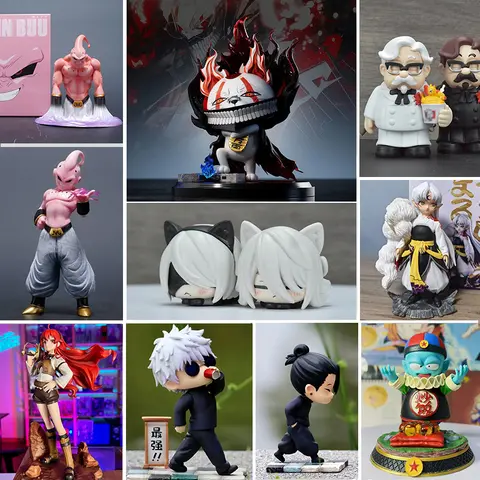 애니메이션 주술회전 고죠 사토루 이타도리 유지 귀여운 Q 버전 액션 피규어 컬렉션 귀여운 PVC GK 모델 인형 장난감 친구 선물 11 애니메이션 무작위 직업 이탈리아에 가서 사라지다 에리스 그레이랫 액션 피규어 귀여운 고조 게토 피규어 모델 필라프 스태츄 GK 부 피규어 PVC 요라하 인형 장난감