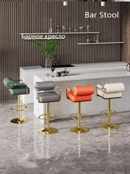 Bar chairs, light luxury and simple,household rotating lifting, high-end high footed stools, hotel checkout counter