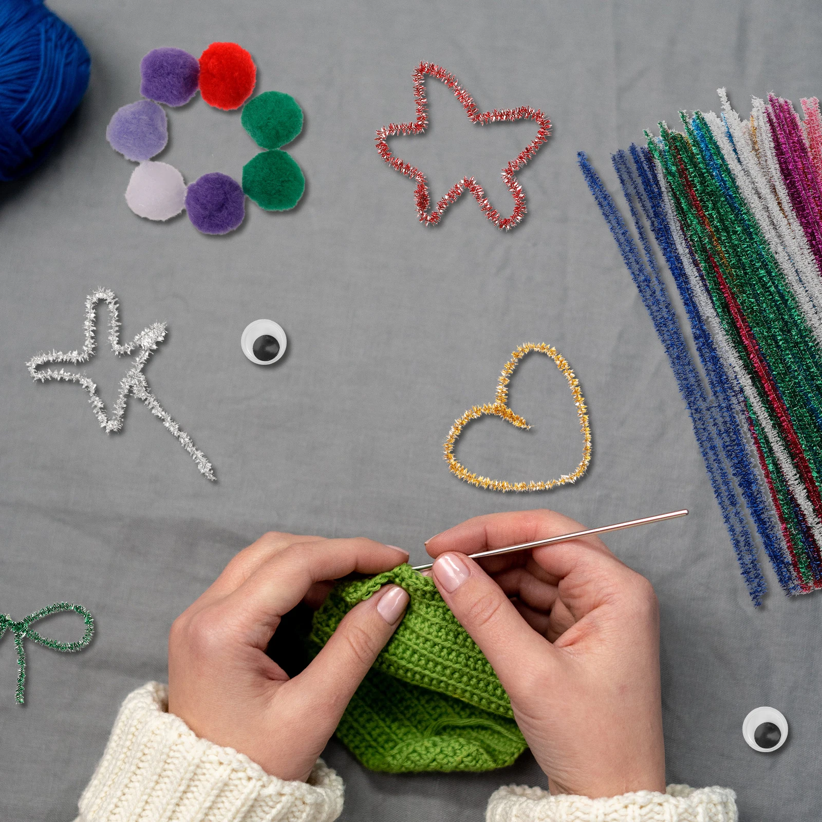 1 Zestaw Czystych zajączków do rękodzieła, giętkie pręty, DIY, skręcane patyczki, akcesoria do tworzenia rękodzieła, narzędzia do rękodzieła.