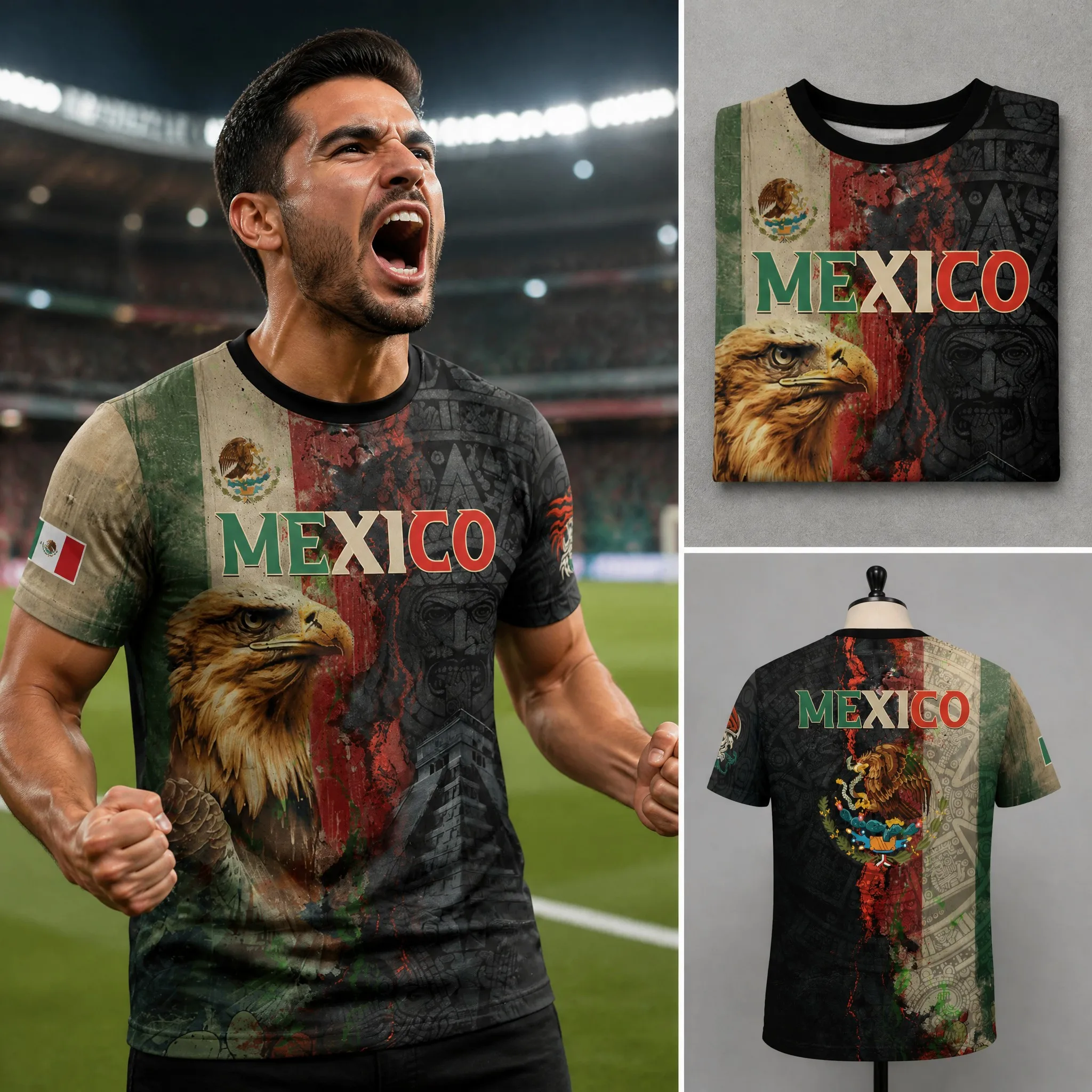 Mens Fashion Mexico - Mens Round Neck T Shirt Mexico