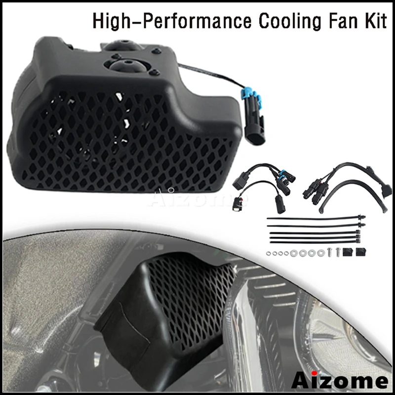 

Motorcycle Accessories High-performance Cooling Fan For Harley Touring Road Street Electra Trike Glide Road King FLHX 2017-2026