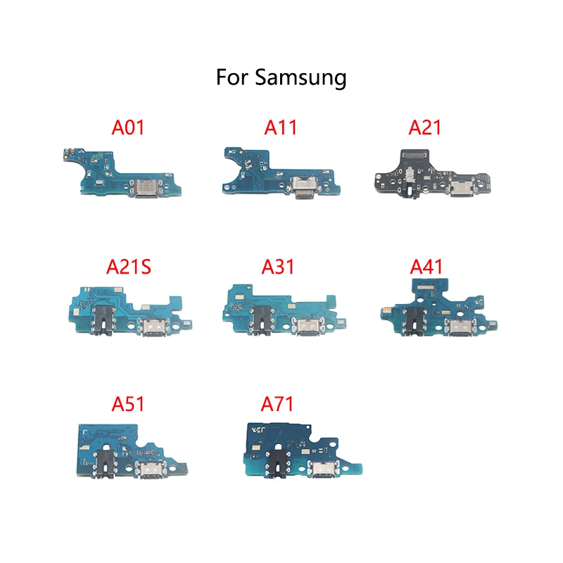 

USB Charge Dock Socket Connector Flex Cable For Samsung A01 A11 A115F A21 A215F A21S A217F A31 A315F A41 A51 A71 Charging Board