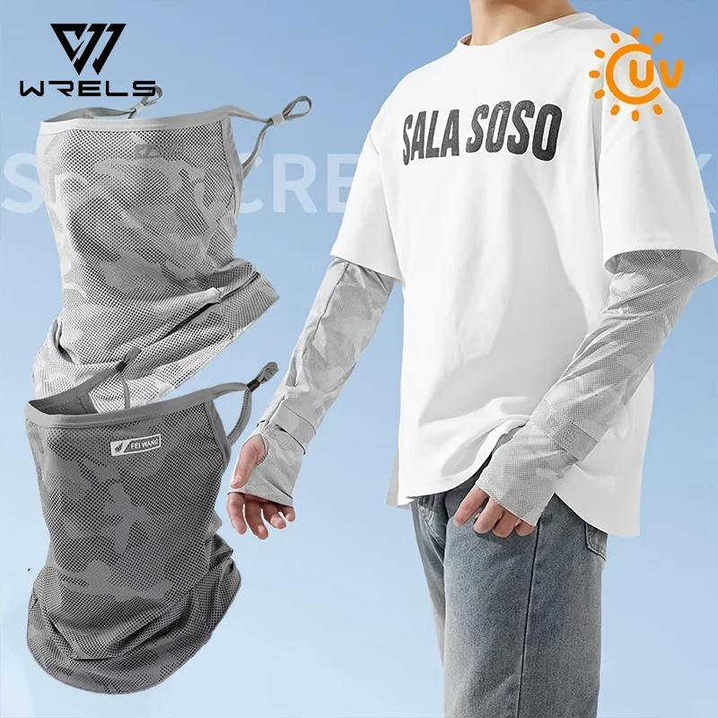 

Anti-UV Cycling Mask Sunscreen Face Cover Breathable Ice Silk Face Scarf Men Women Outdoor Sports Fishing Hiking Cooling Mask