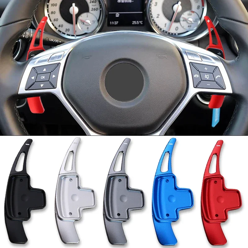 Alloy Car Steering Wheel Shift Paddle For Mercedes-Benz A B E Class A180 A200 A220 A250 W176 2013-2015 W205 W212 W222 W246