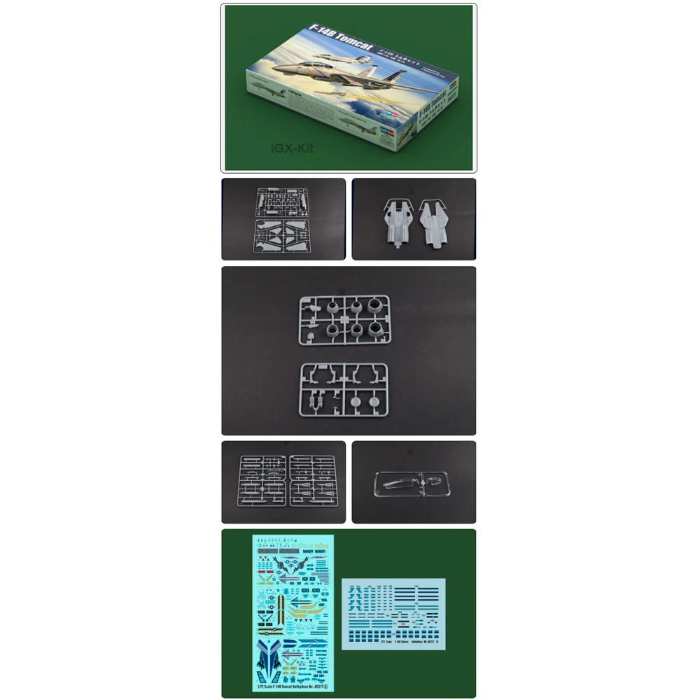 

Hobbyboss 80277 Масштабная модель истребителя F-14B F14B Tomcat 1:72, пластиковый конструктор, набор для сборки, военная модель, игрушка для создания моделей